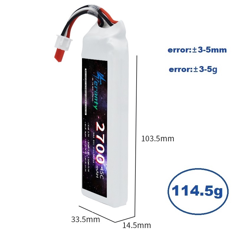 1/3PCS 2S 7.4V Lipo Battery 27 – Drone Battery 3S recenzja i cena